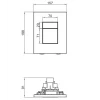 Инсталляция для подвесного унитаза Koer KT-0504-01 500x126x1150mm с панелью смыва KT-0607-01 Хром (KR5348)