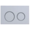 Панель смыва Koer KT-0605-03 220x140x12mm пластиковая, кнопка круглая (KR5316)