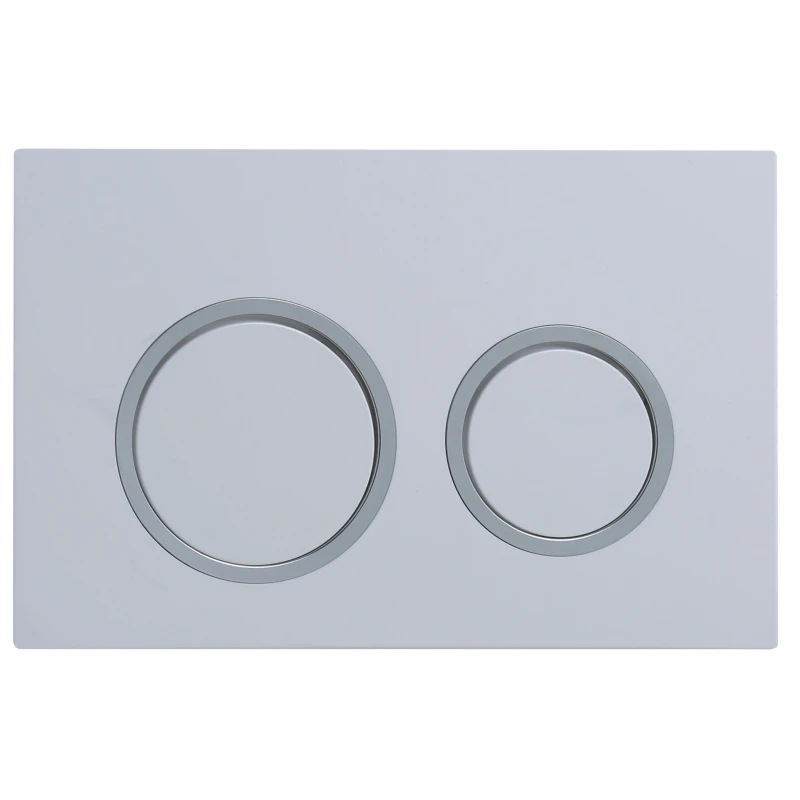Панель смыва Koer KT-0605-03 220x140x12mm пластиковая, кнопка круглая (KR5316)