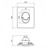 Инсталляция для подвесного унитаза Koer KT-0503-01 500x126x1150mm с панелью смыва KT-0606-01 Хром (KR5347)
