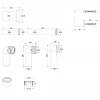 Комплект установочный для унитаза Koer KT-0501-01 (с пан. смыва KT-0601-01 Хром + звукоиз.) (KR5168)