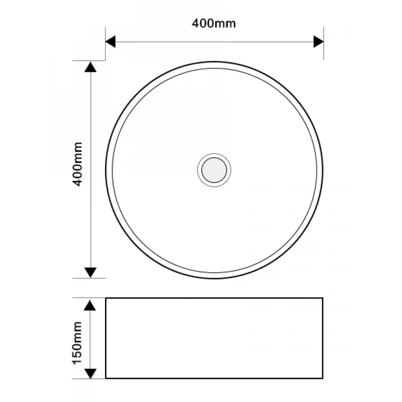 Раковина накладная MIXXUS PREMIUM TOPPER-0103 400х400х150mm (MP6529)