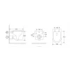 Унитаз подвесной Mixxus Premium Topper-0101-T3 495x355x375mm, система смыва Tornado 1.0 (MP6476)