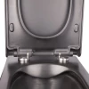Подвесной унитаз Mixxus Premium Quadro-0302-R Black 530x360x365mm, система смыва RIMLESS (MP6455)
