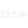 Биде подвесное Mixxus Premium Bevel-0501 515x360x345mm (MP6475)