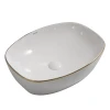 Раковина накладна Mixxus Premium DIVERSE-0109 EDGE GOLD 500х380х140mm (MP6548)