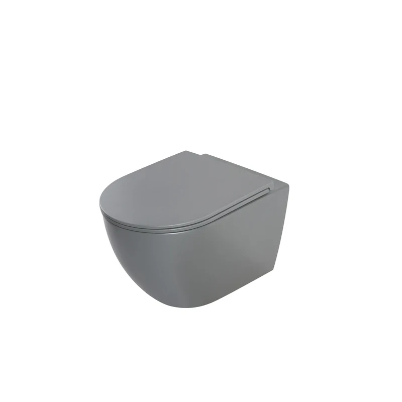 Унітаз підвісний Mixxus Premium ELLIPSE-0308-T3 GRAY 490x360x360mm система змиву TORNADO 3.0 (MP6654)