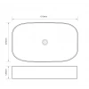 Раковина накладна Mixxus Premium BEVEL-0105 610х375х120mm (MP6524)