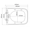 Унитаз-биде подвесной Mixxus Premium QUADRO-1301-R 510x350x345mm система смыва RIMLESS (MP6658)
