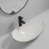 Раковина накладна MIXXUS PREMIUM WAVE-0105 EDGE GOLD 620х360х160mm (MP6557)
