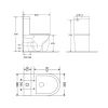 Унитаз-компакт Mixxus Premium Ellipse-0401-T1 630x390x840mm, система смыва TORNADO 1.0 (MP6467)