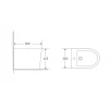 Биде напольное Mixxus Premium BEVEL-0601 580х360х425mm (MP6598)
