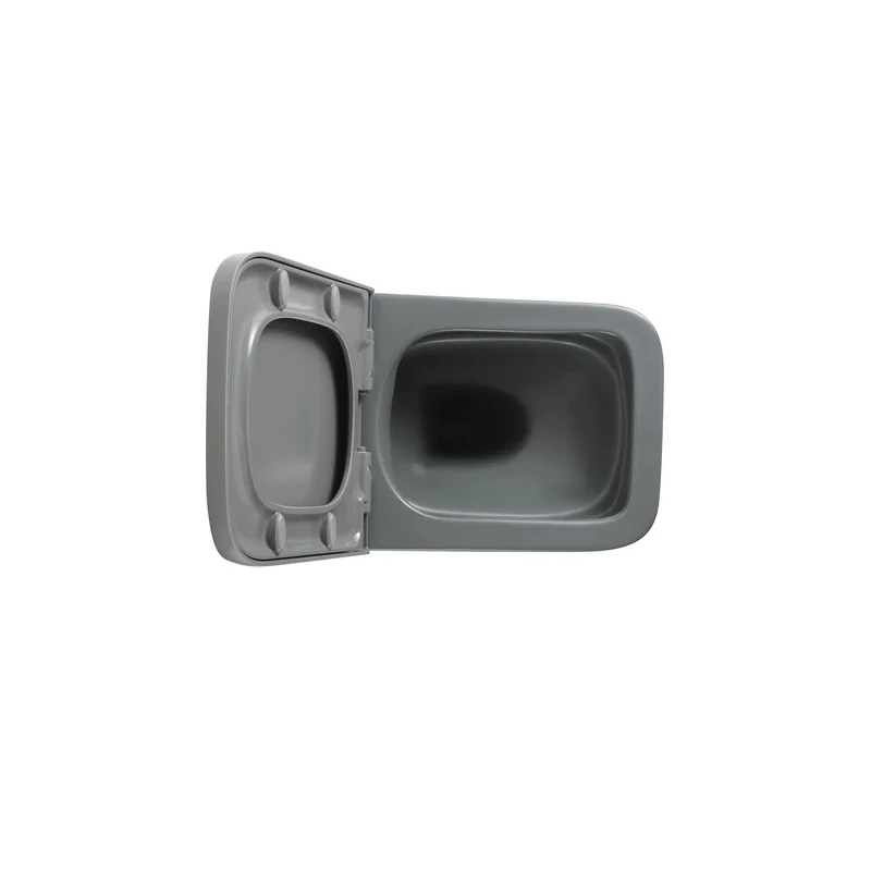 Унітаз підвісний Mixxus Premium QUADRO-0305-R GRAY 510x350x345mm система змиву RIMLESS (MP6656)