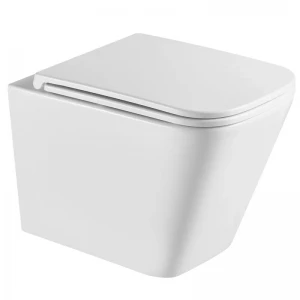 Унитаз подвесной Mixxus Premium Quadro-0301-R 490x340x360mm, система смыва Rimless (MP6452)