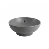 Раковина накладна Mixxus Premium TOPPER-0201 GRAY 410x410x165mm з переливом (MP6649)