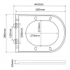Унітаз підвісний Mixxus Premium ELLIPSE-0309-T1 GRAY 530x360x350mm система змиву TORNADO 1.0 (MP6655)