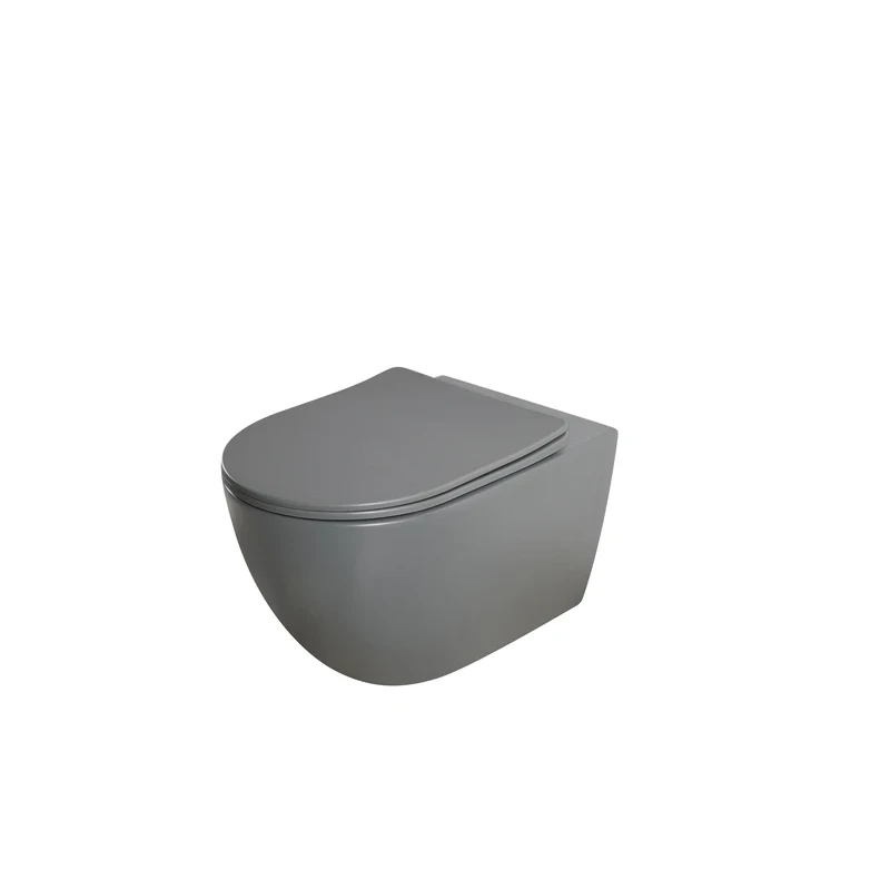 Унітаз підвісний Mixxus Premium ELLIPSE-0309-T1 GRAY 530x360x350mm система змиву TORNADO 1.0 (MP6655)