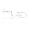 Биде напольное Mixxus Premium ELLIPSE-0601 580х360х410mm (MP6594)