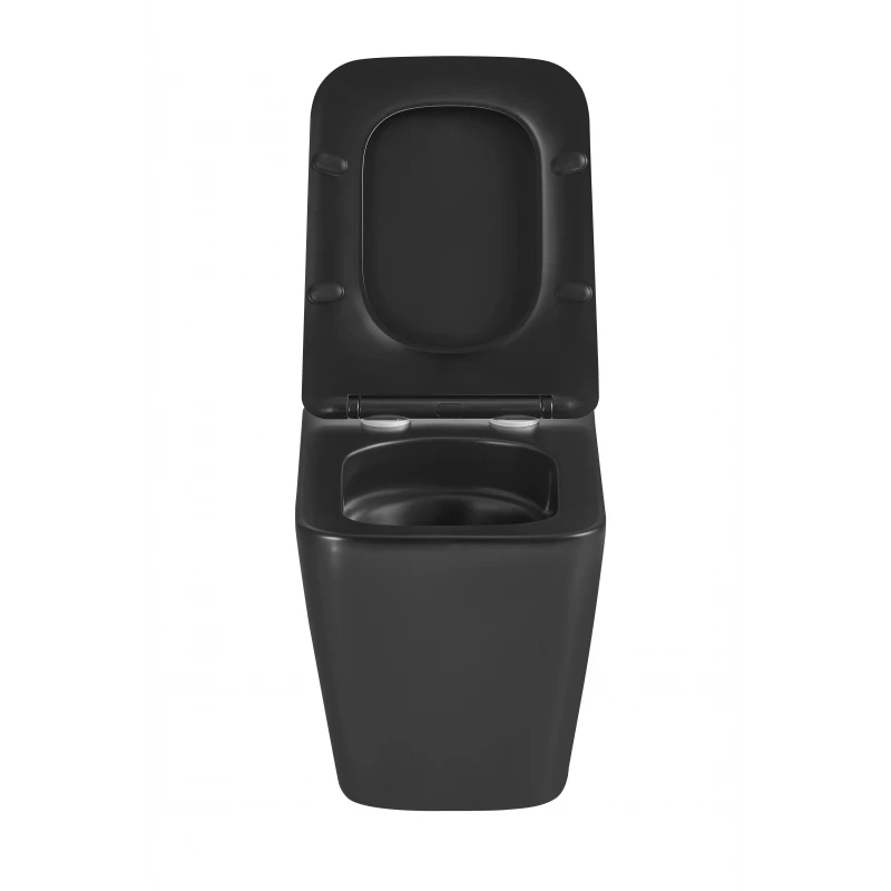 Унітаз підвісний Mixxus Premium QUADRO-0301-T3 BLACK 490х340х360mm, система змиву TORNADO 3.0 (MP6587)