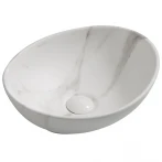 Раковина накладная MIXXUS PREMIUM ELLIPSE-0108 MARBLE 400х330х145mm (MP6526)