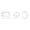 Унитаз подвесной Mixxus Premium Bevel-0301-R 515x355x365mm, система смыва RIMLESS (MP6470)