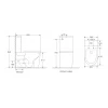 Унитаз-компакт Mixxus Premium Bevel-0401-T1 625x390x845mm, система смыва TORNADO 1.0 (MP6473)