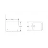 Биде напольное MIXXUS PREMIUM QUADRO-0601 600х355х410mm (MP6589)
