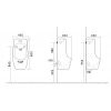 Писсуар подвесной Mixxus Premium BEVEL-1001 390x395x795mm с ИК-датчиком автоматического смыва (MP6661)