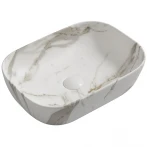 Раковина накладная MIXXUS PREMIUM DIVERSE-0114 MARBLE 455х325х135mm (MP6545)