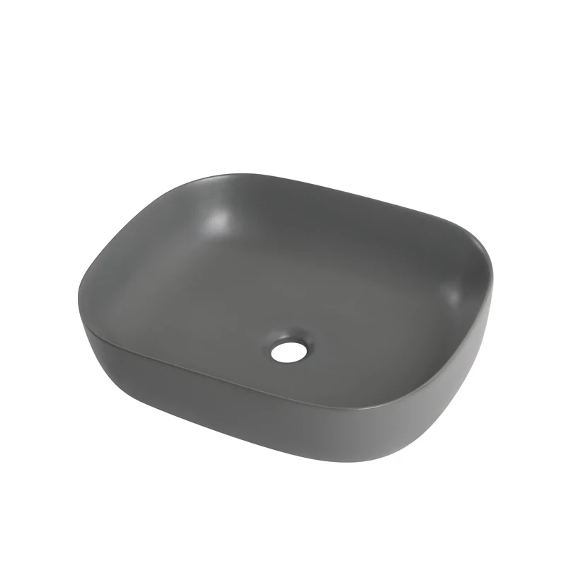 Раковина накладная Mixxus Premium DIVERSE-0115 GRAY 490x395x135mm (MP6650)