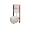 MIXXUS PREMIUM ELLIPSE-SET-2101 Комплект: Унитаз система смыва TORNADO 3.0+ Инсталляция с панелью смыва WHITE (MP6667)