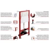 MIXXUS PREMIUM ELLIPSE-SET-2101 Комплект: Унитаз система смыва TORNADO 3.0+ Инсталляция с панелью смыва WHITE (MP6667)