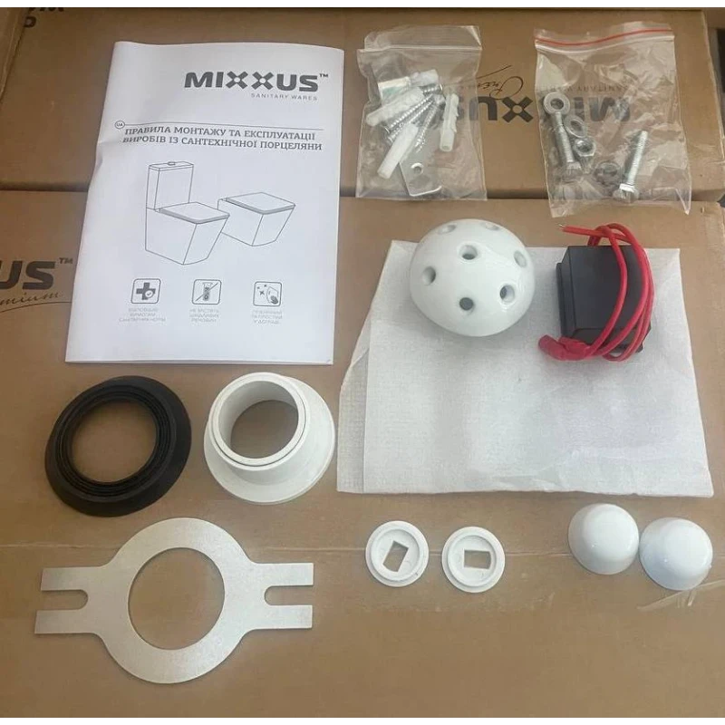 Писсуар подвесной Mixxus Premium BEVEL-1002 330x245x545mm с ИК-датчиком автоматического смыва (MP6662)