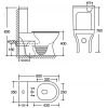 Унітаз-компакт Mixxus WAVE-0402-T3 650x350x830mm система змиву TORNADO 3.0 (MI7037)