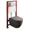MIXXUS PREMIUM ELLIPSE-SET-2101 GRAY Комплект: Унитаз система смыва TORNADO 3.0+ Инсталляция с панелью смыва GUN GRAY (MP6668)