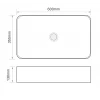 Раковина накладна Mixxus Premium QUADRO-0106 600х355х130mm (MP6523)