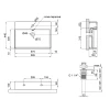 Умывальник накладной керамический Mixxus Premium Quadro-0202 с переливом 600x420x120mm (MP6479)