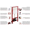 MIXXUS PREMIUM ELLIPSE-SET-2101 GRAY Комплект: Унитаз система смыва TORNADO 3.0+ Инсталляция с панелью смыва GUN GRAY (MP6668)