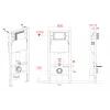 MIXXUS PREMIUM ELLIPSE-SET-2101 GRAY Комплект: Унитаз система смыва TORNADO 3.0+ Инсталляция с панелью смыва GUN GRAY (MP6668)
