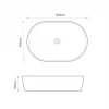 Раковина накладна MIXXUS PREMIUM ELLIPSE-0105 600х400х150mm (MP6563)