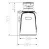 Измельчитель пищевых отходов Koer FWD-01-1 - Powerful (750Вт, индукционный двигатель) (KR4912)