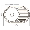 Мийка кухонна Zerix Z7750-08-180E (Satin) (ZX1596)
