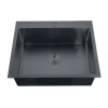 Мийка Zerix ZH5045B-215 (3.0/1.0) PVD-Black з диспенсером та сушаркою для посуду (ZM5557)
