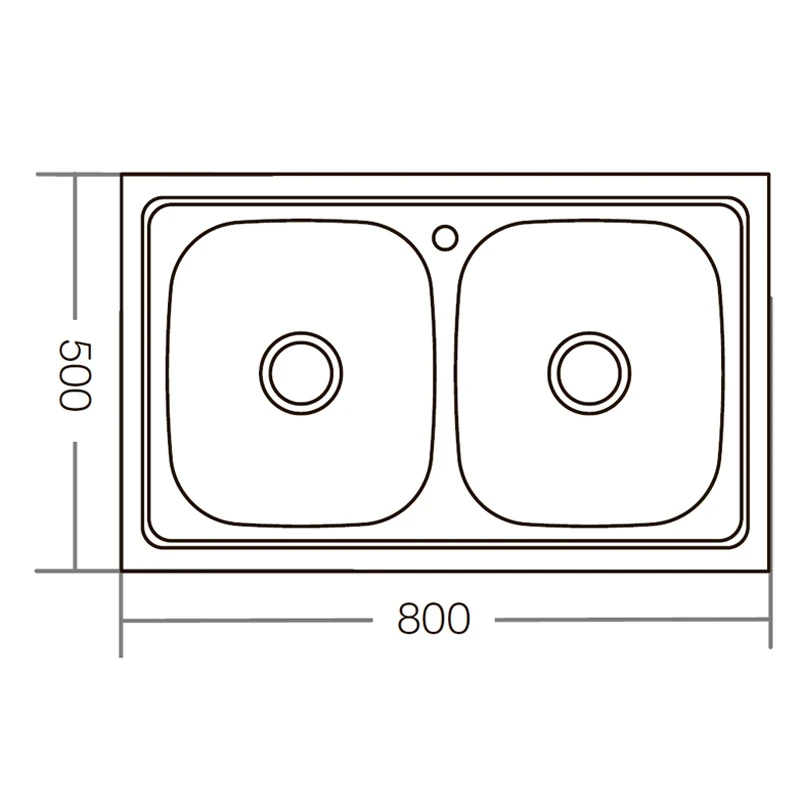 Мийка кухонна ZERIX Z8050D-08-180E (satin) (ZM0569)