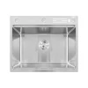 Мойка Mixxus MH6050-SK NANO-SILVER (3.0/0.8) с н.ст. со ступенькой для суш.,с подст.под ножи(нерж.)(MX1941)