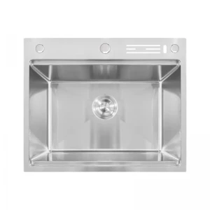 Мойка Mixxus MH6050-SK NANO-SILVER (3.0/0.8) с н.ст. со ступенькой для суш.,с подст.под ножи(нерж.)(MX1941)