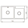 Мойка Mixxus MX7843-220x1.0-Satin (MX0564)