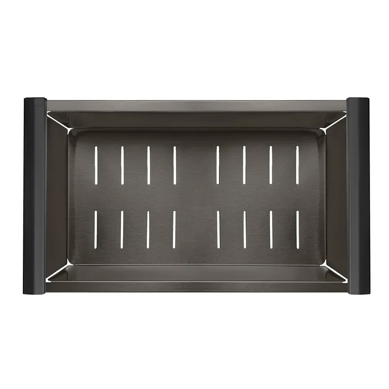 Сушилка для посуды Mixxus BAS-02 NANO-BLACK 440мм из нерж. стали (цвет графит) (MX1949)