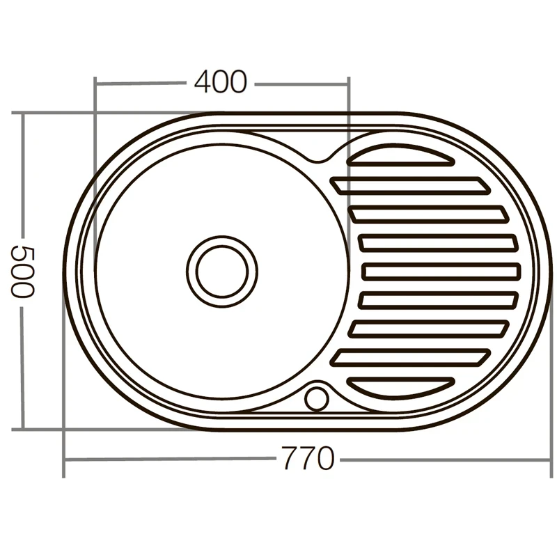 Мийка кухонна Zerix Z7750-06-180D (decor) (ZX1595)
