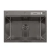 Мойка Mixxus MH7050-SK NANO-BLACK (3.0/0.8) с н.ст. со ступенькой для суш.,с подст.под ножи(графит)(MX1944)